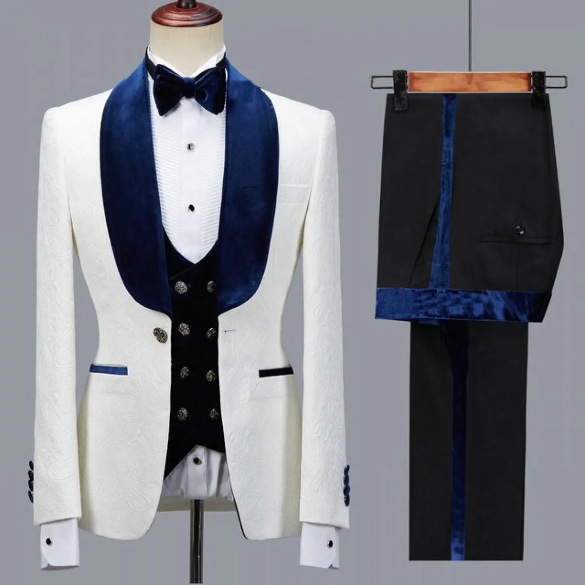 Abiti da festa in velluto Costume da uomo migliore Abito da sposa in velluto Giacca da smoking da uomo
