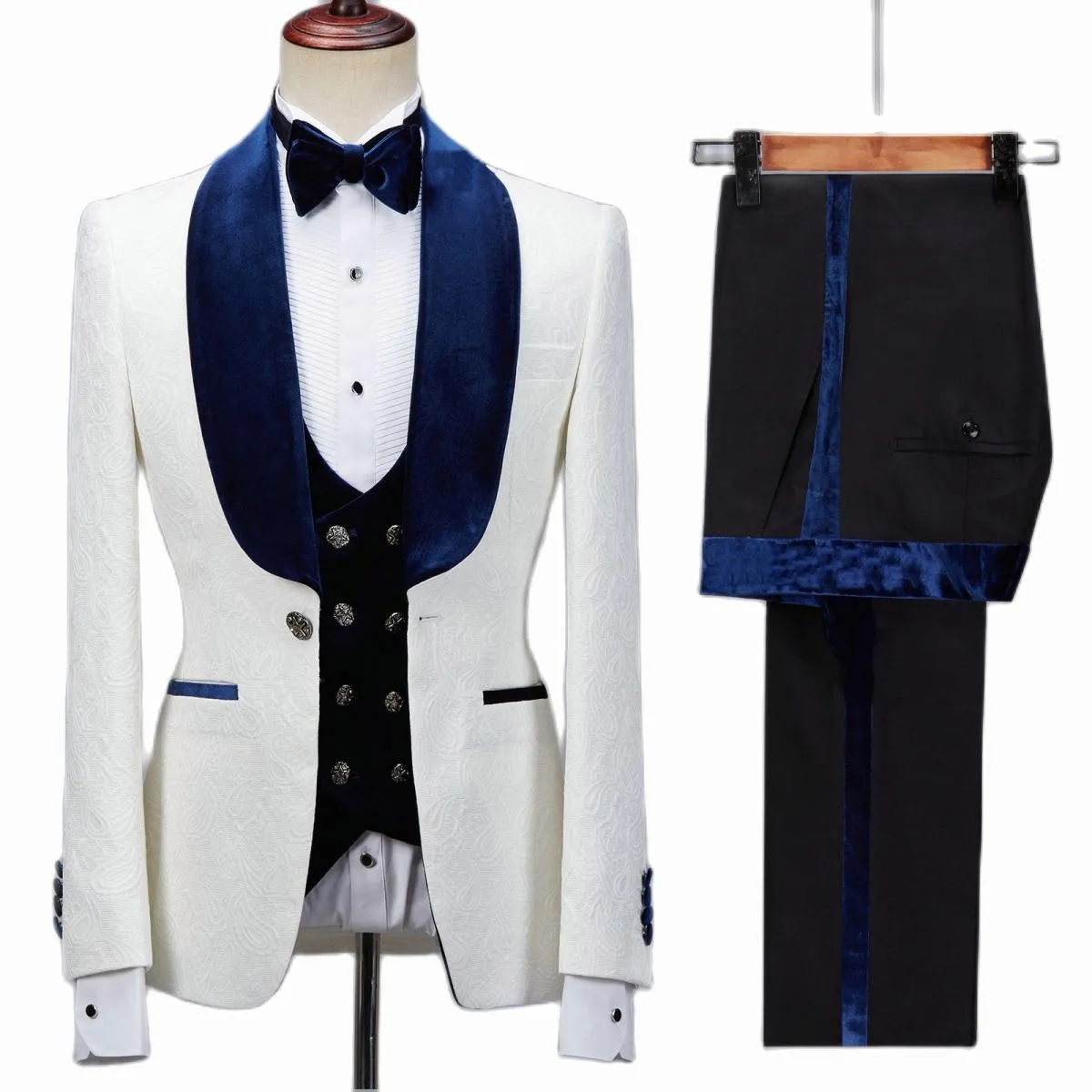 Abiti da festa in velluto Costume da uomo migliore Abito da sposa in velluto Giacca da smoking da uomo