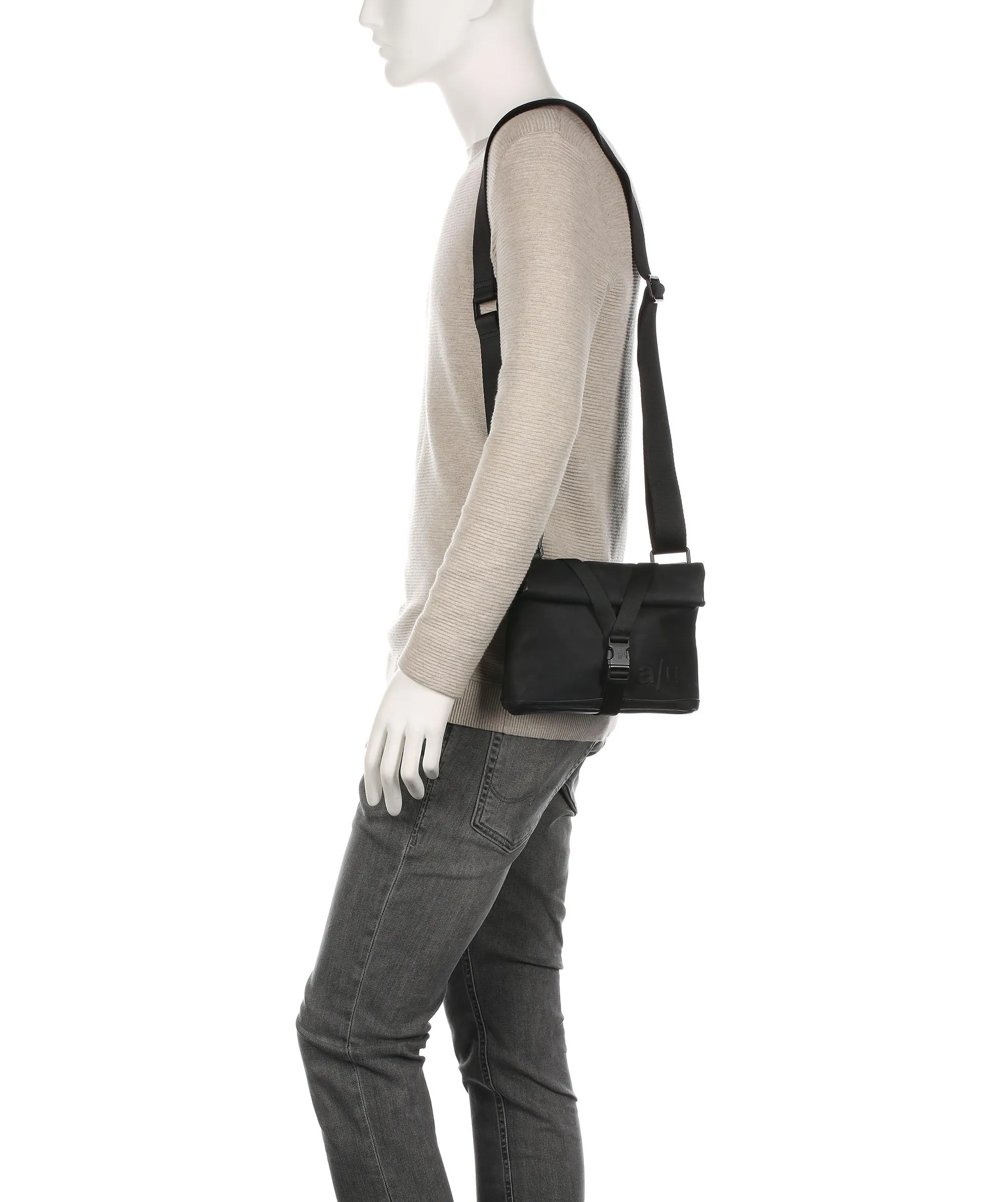  Aunts & Uncles Japan Tsu Borsa a tracolla tela nero  