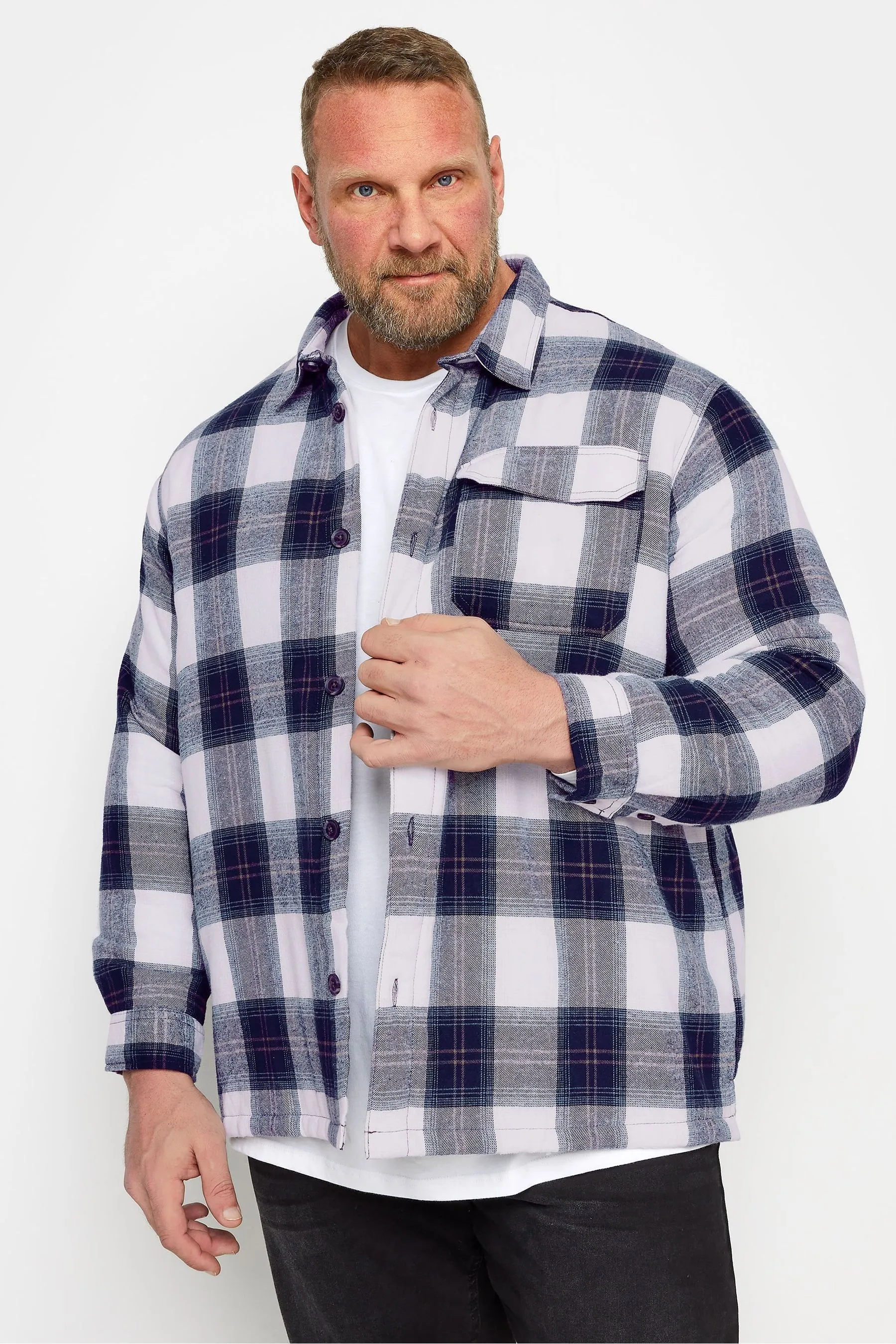 BadRhino Big & Tall A quadri - Camicia
