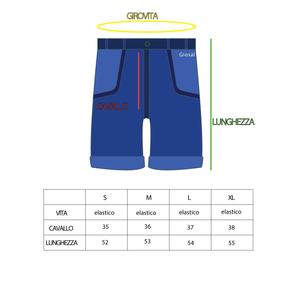Bermuda Pantaloncino Uomo Corto Over Tinta Unita Rosso Cotone GIOSAL-PC1491A