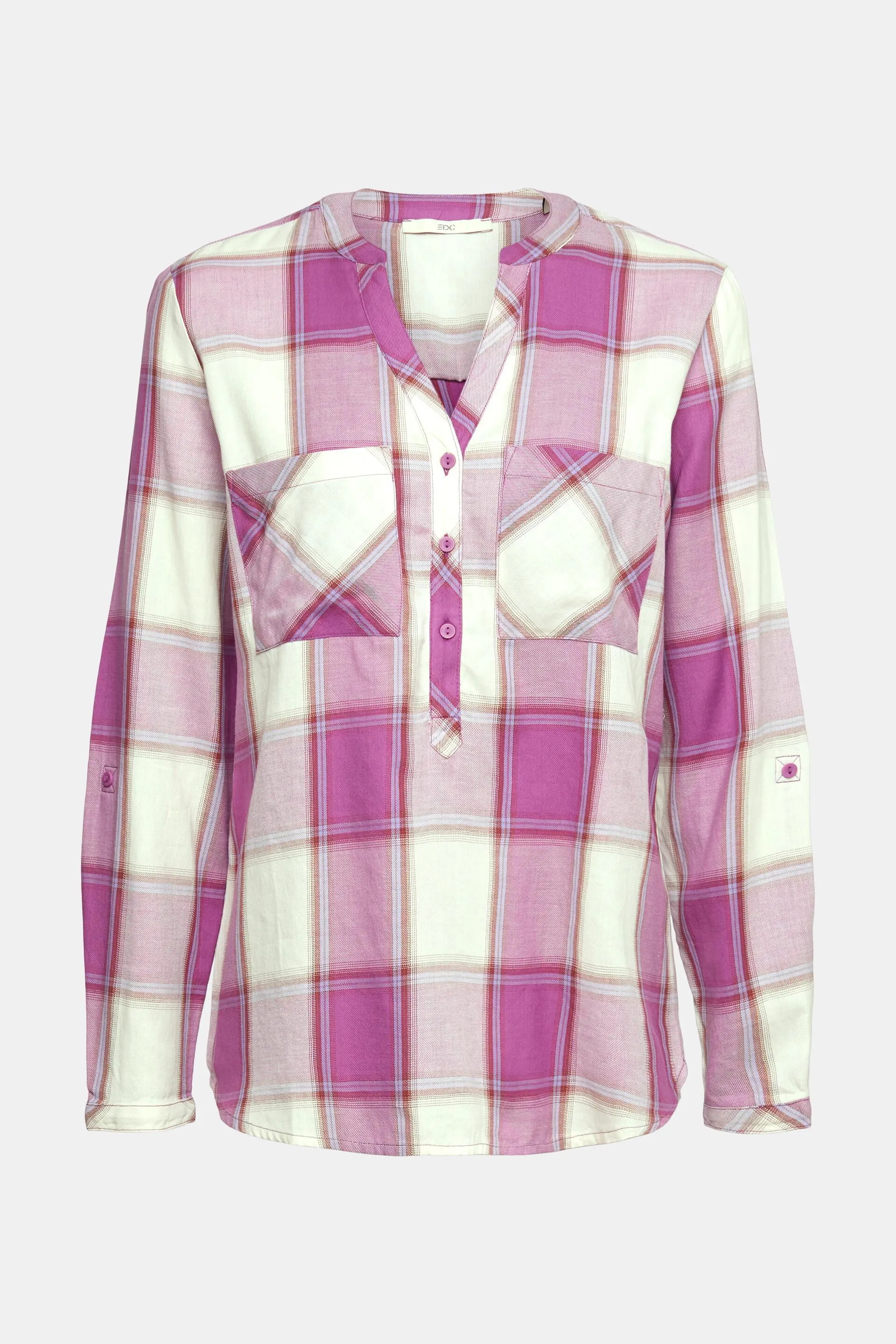 Blusa in cotone a quadri