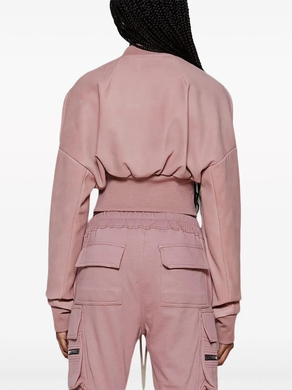 Bomber corto in rosa - donna
