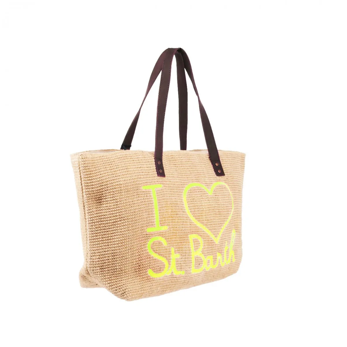 Borsa Helene Grande In Jute, Beige
