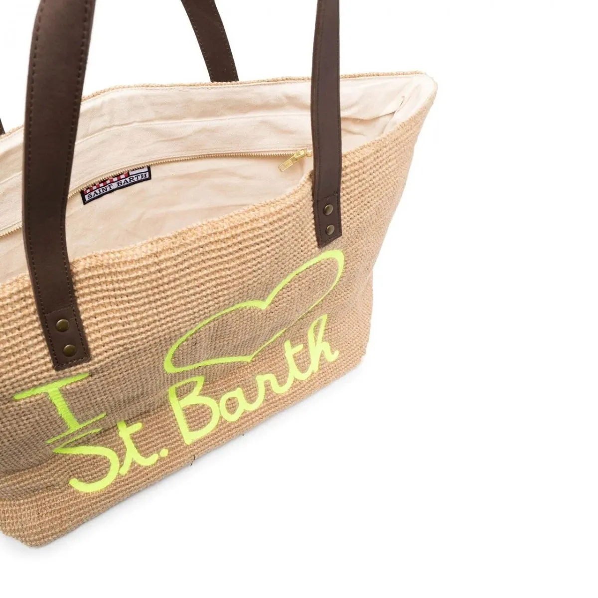 Borsa Helene Grande In Jute, Beige