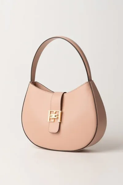 Borsa hobo grande con logo Carne