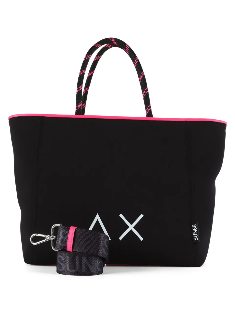 Borsa in neoprene grande con stampa logo