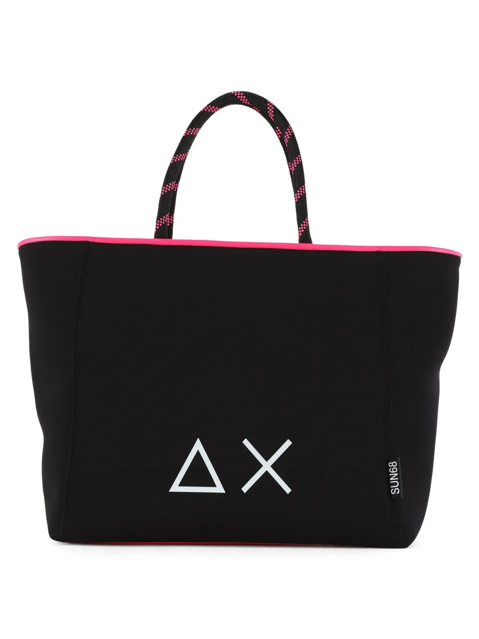 Borsa in neoprene grande con stampa logo