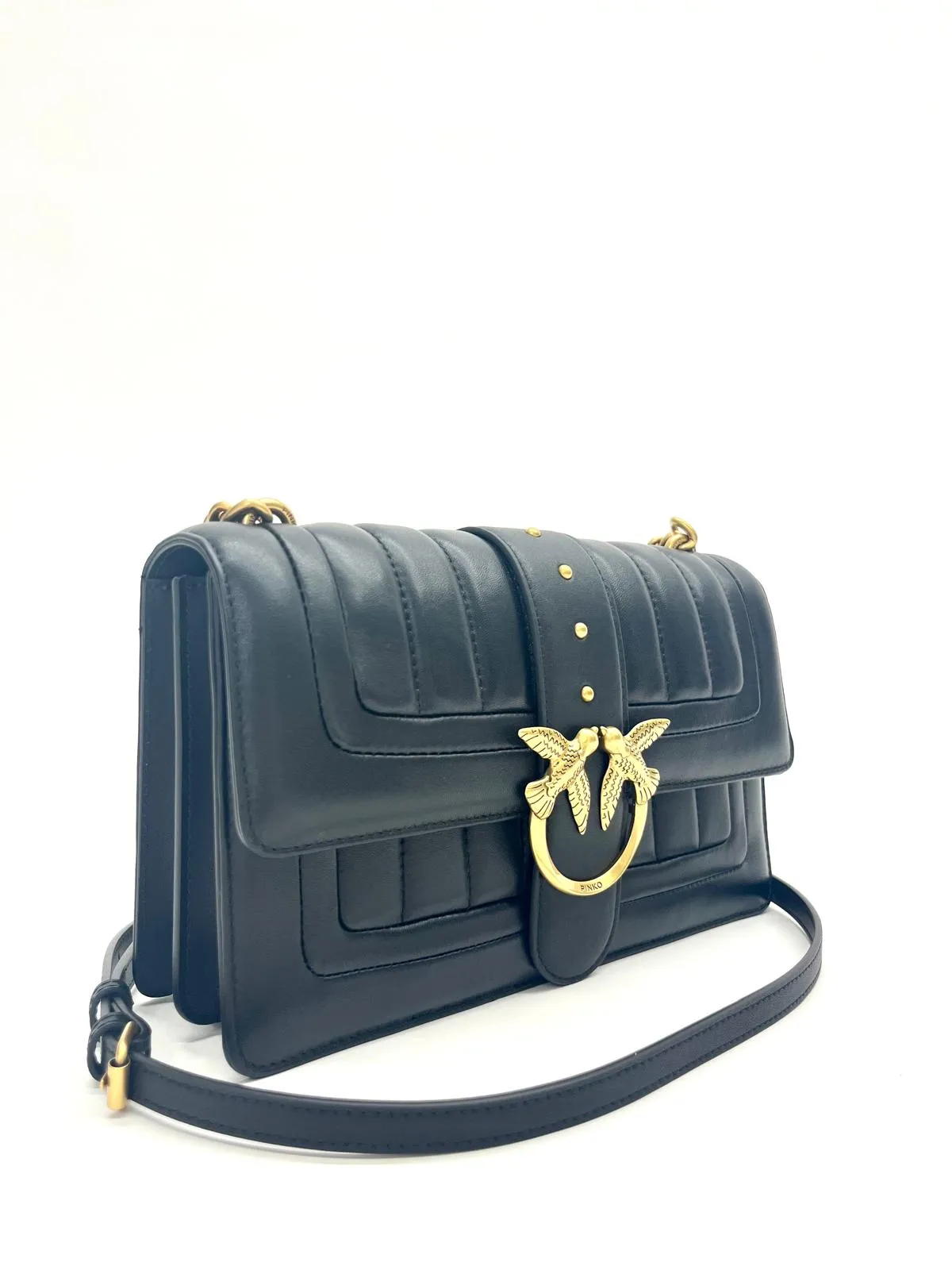 BORSA "LOVE ONE CLASSIC" NERA IN PELLE