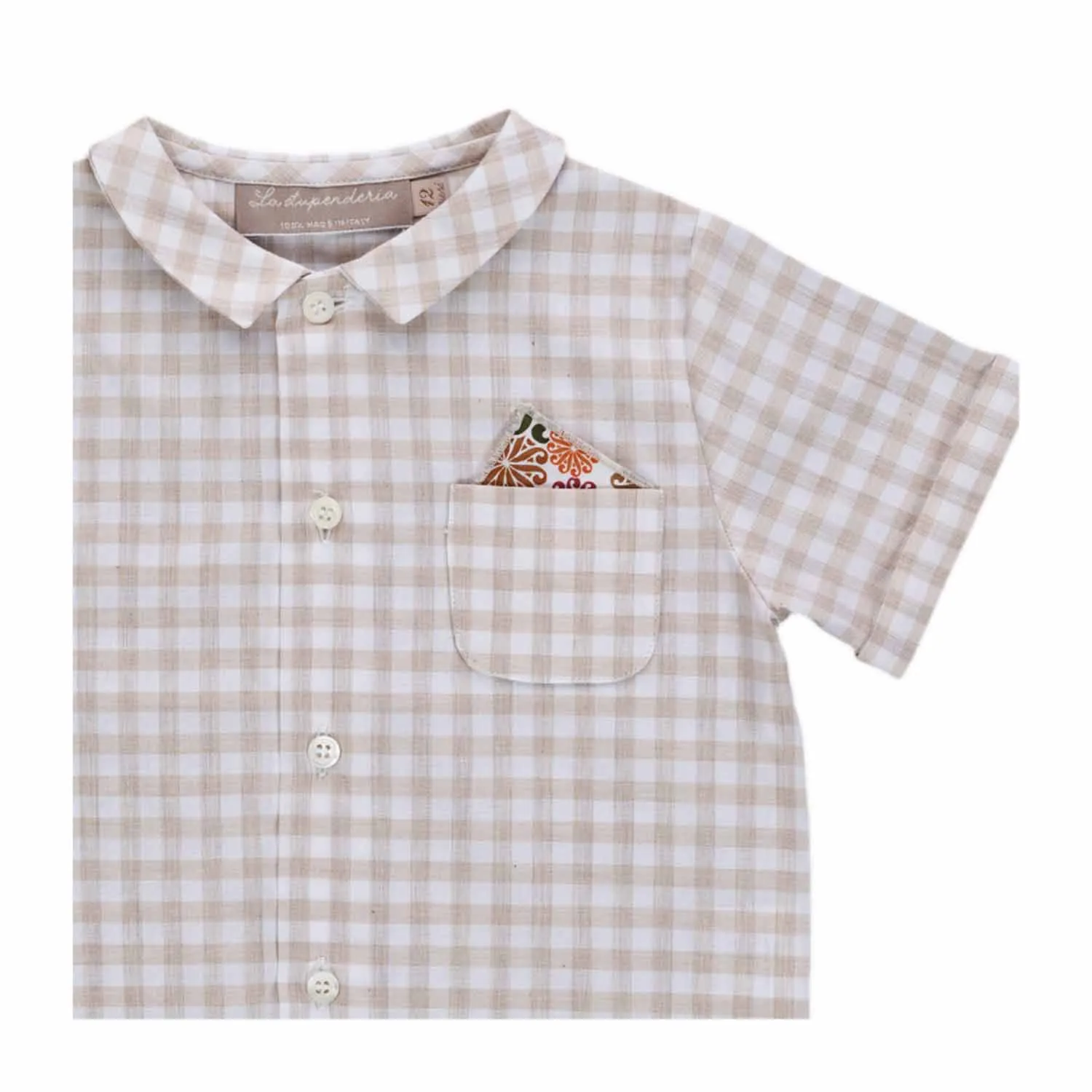 Camicia A Quadri Neonato