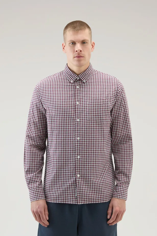 Camicia Madras in puro cotone a quadri                                                                                          