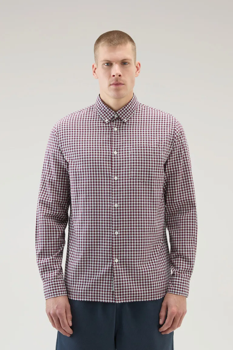 Camicia Madras in puro cotone a quadri                                                                                          