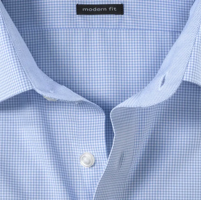 Camicia olymp a quadretti in cotone facile stiro modern fit
