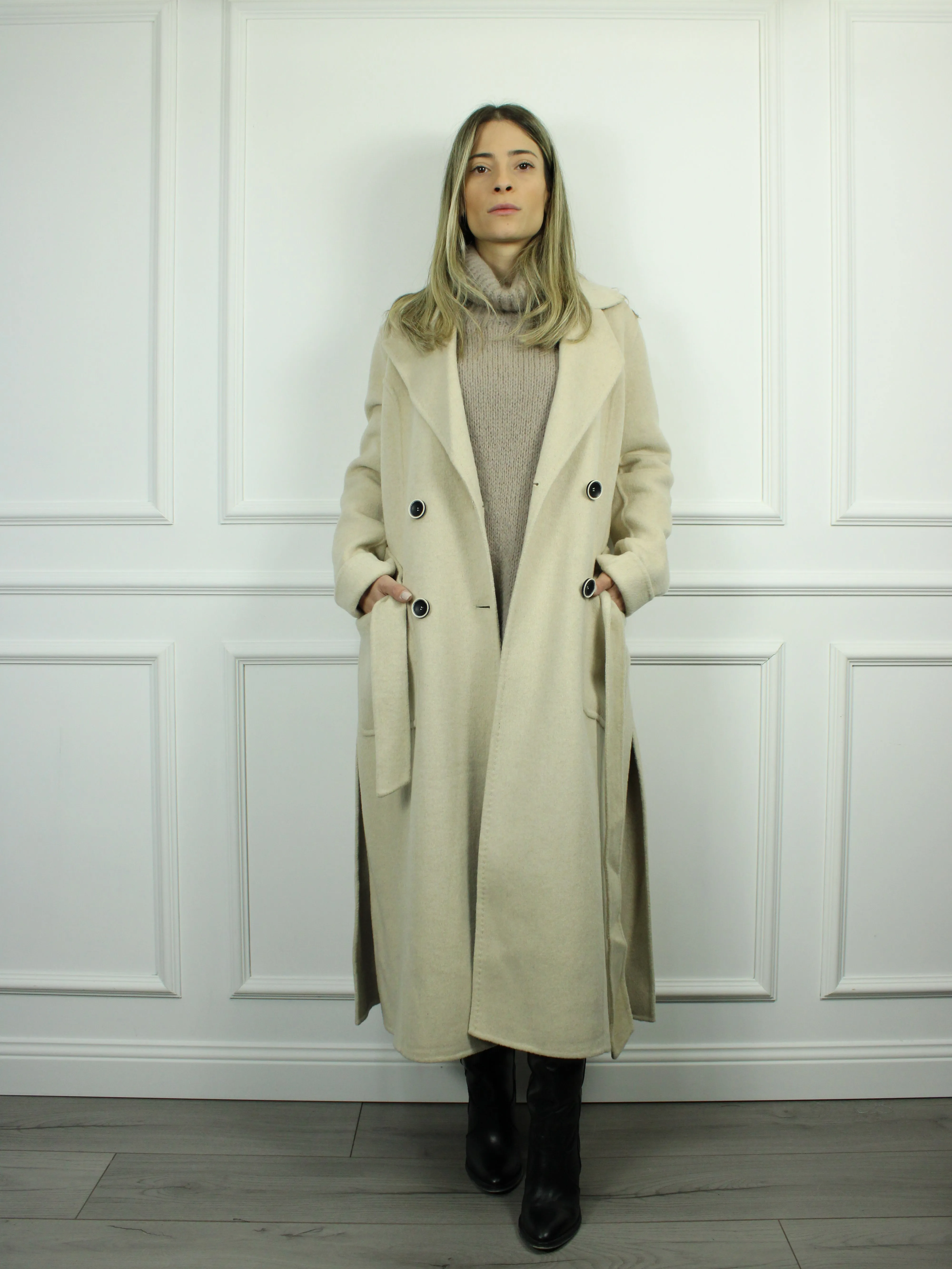 CAPPOTTO CON CINTURA TENSIONE IN