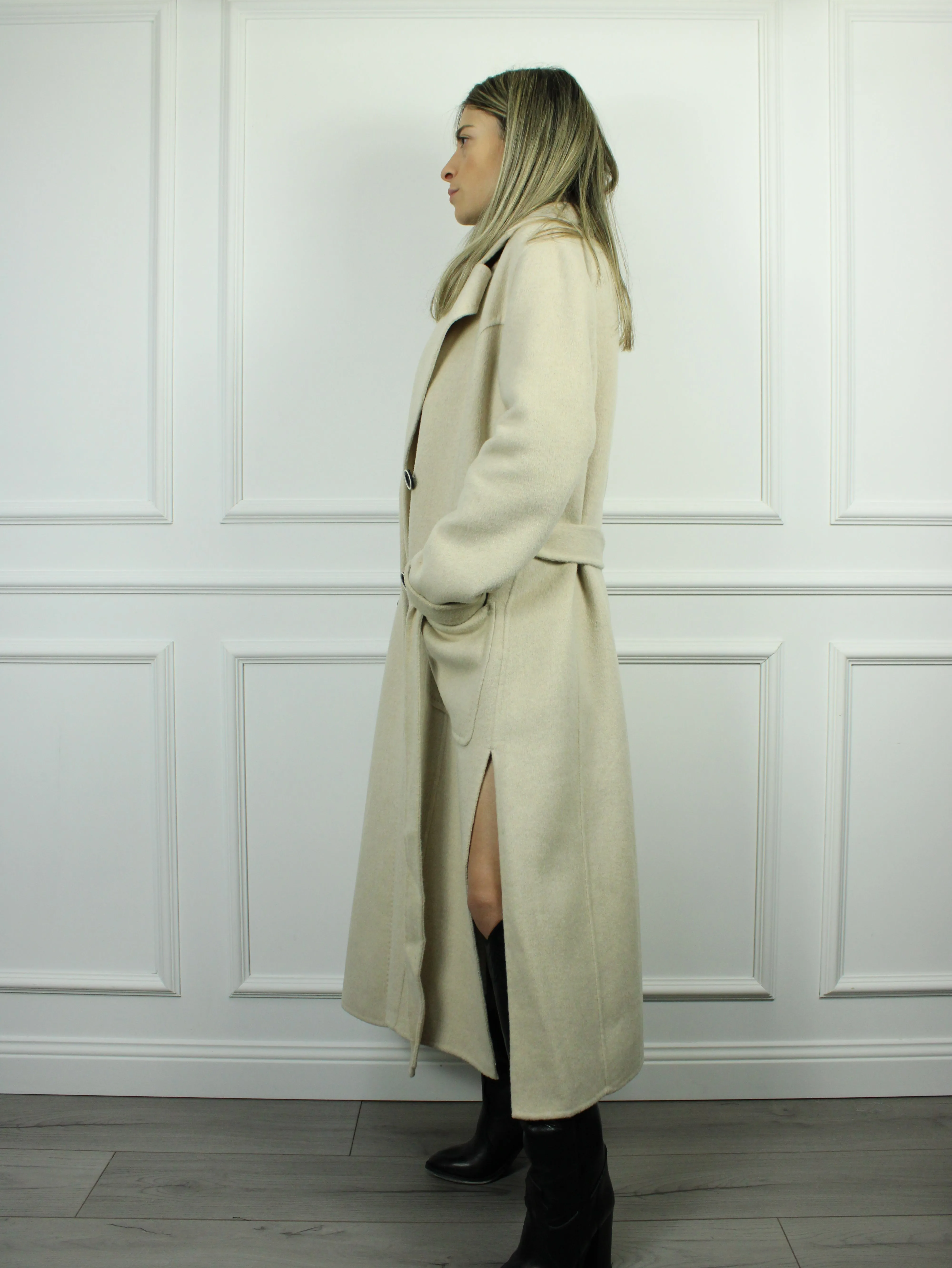 CAPPOTTO CON CINTURA TENSIONE IN