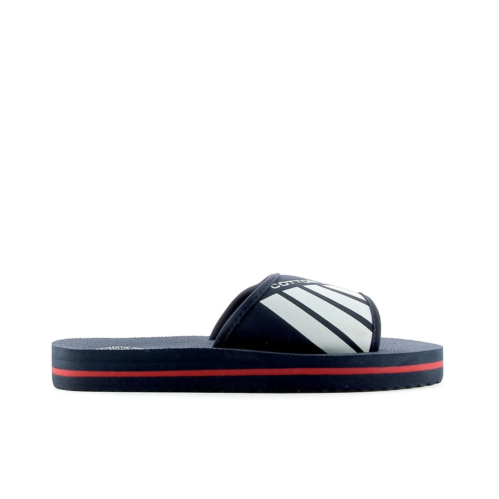 Ciabatte sportive blu uomo da piscina con logo