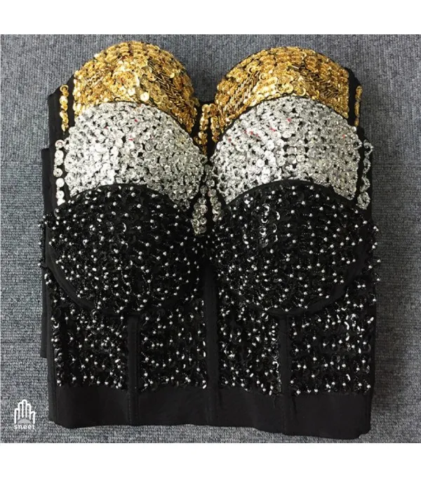 Crop Top Pailettes - Dream Shop