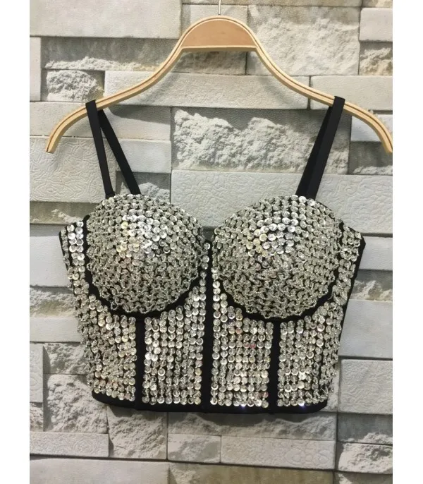 Crop Top Pailettes - Dream Shop
