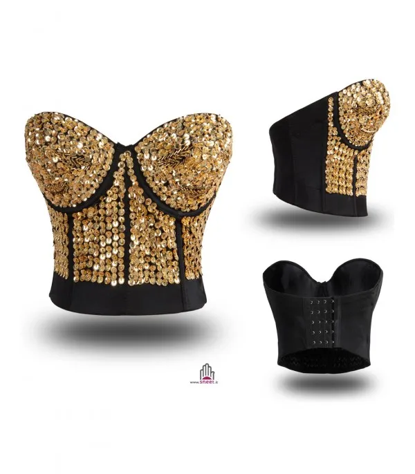 Crop Top Pailettes - Dream Shop