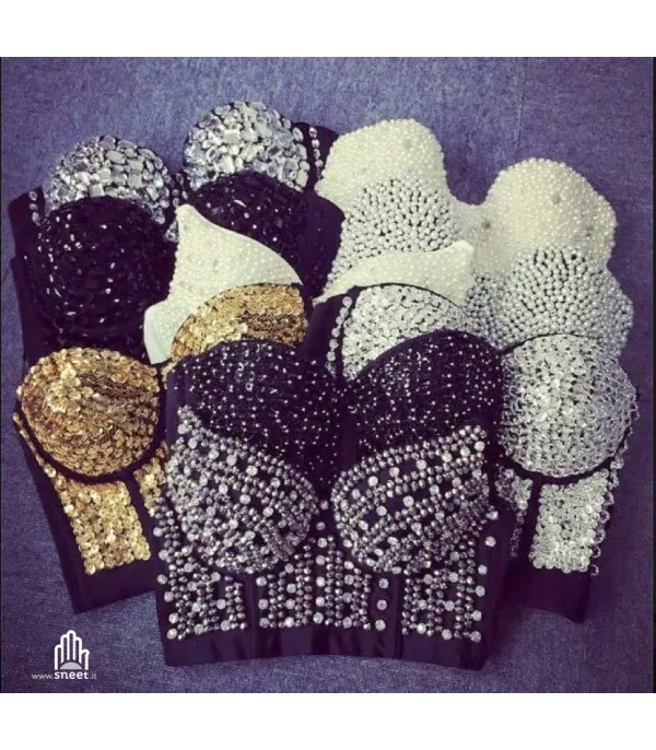 Crop Top Pailettes - Dream Shop