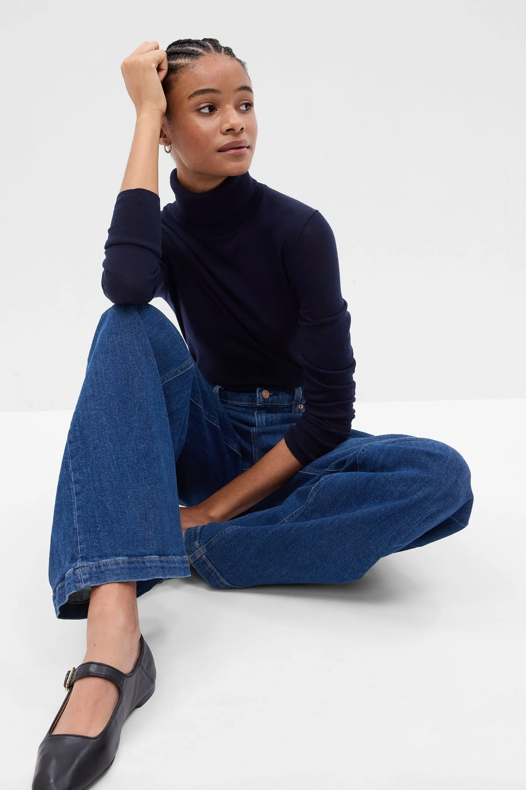 Gap - Maglia in lana merino a collo alto    