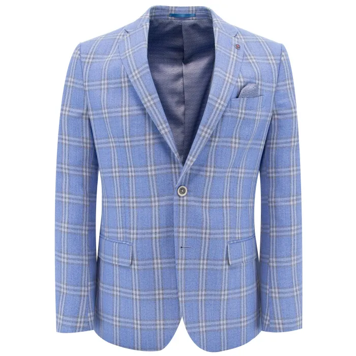 Giacca a quadri Henk ter Horst Azzurro