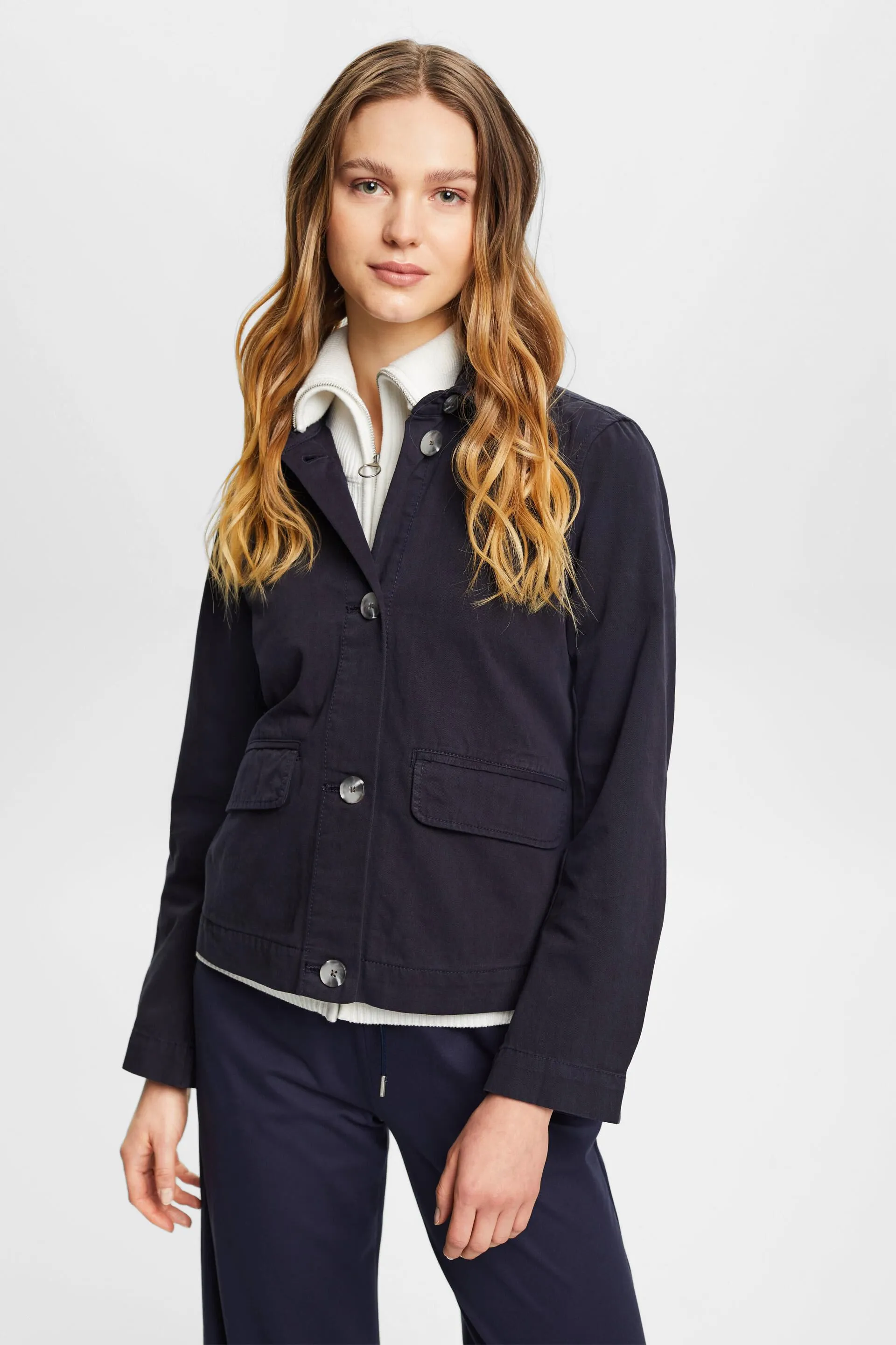 Giacca boxy in cotone