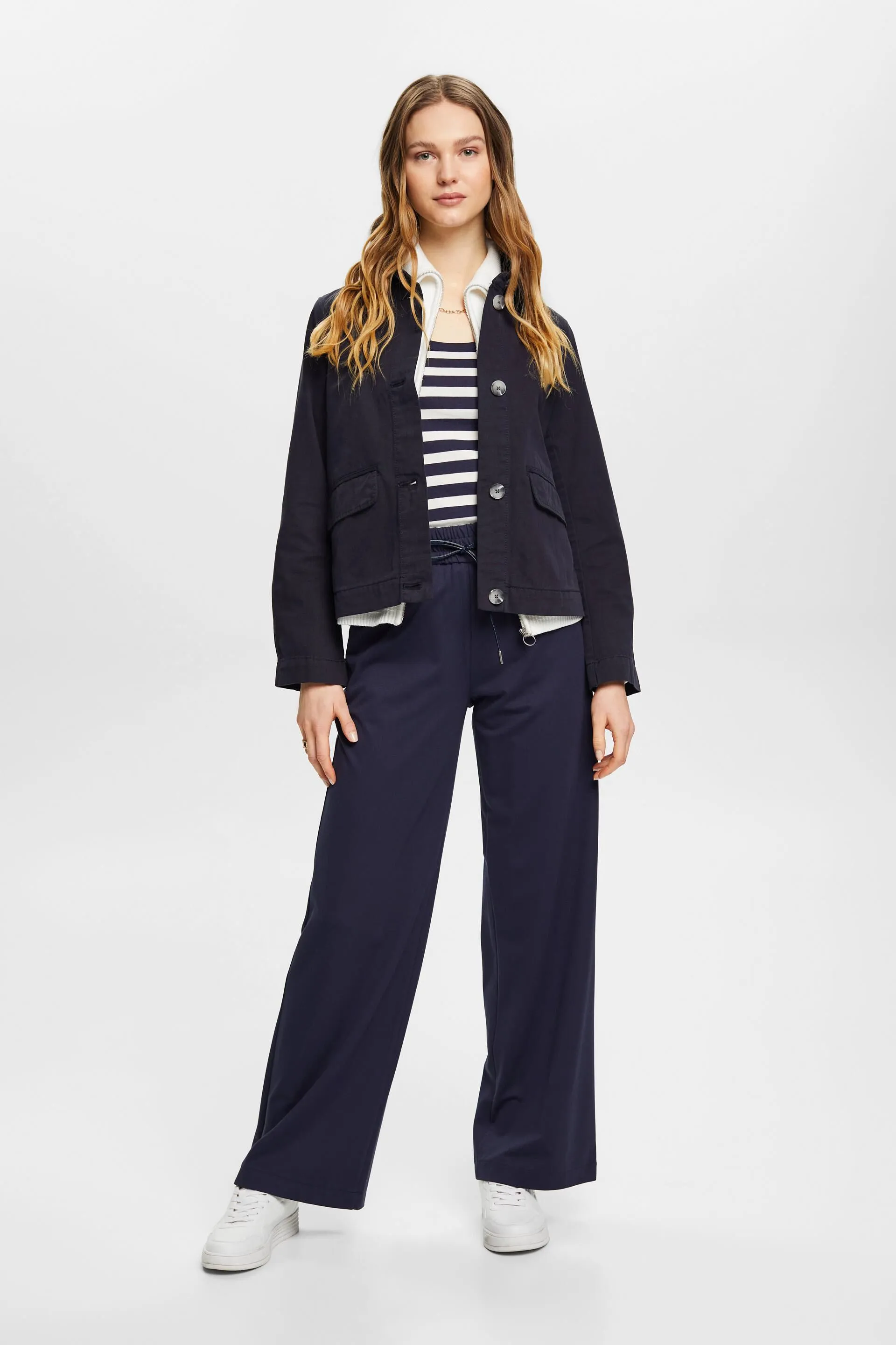 Giacca boxy in cotone