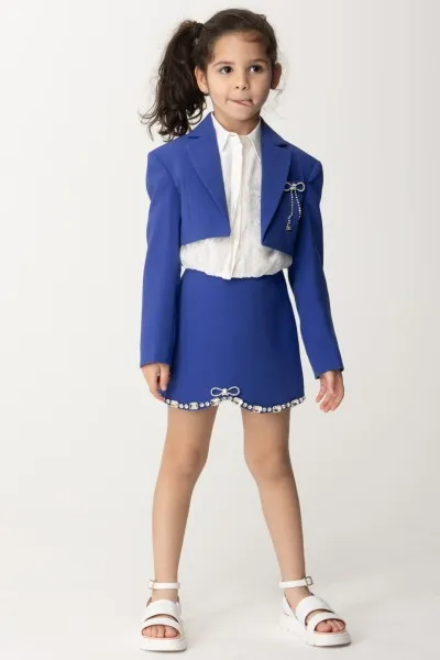 Giacca con fiocchetto in strass INDIGO BLUE