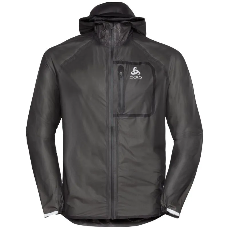 Giacca da corsa Odlo impermeabile Zeroweight Dual Dry (Nero) Uomo