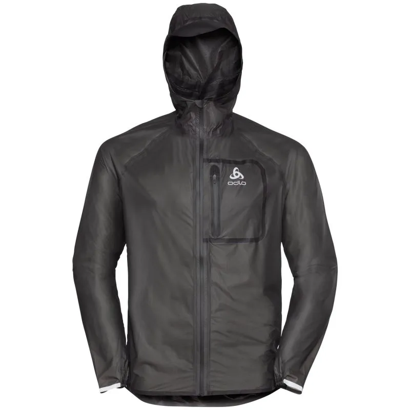 Giacca da corsa Odlo impermeabile Zeroweight Dual Dry (Nero) Uomo