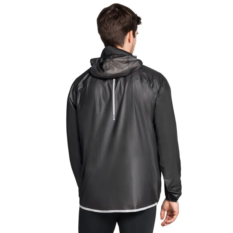 Giacca da corsa Odlo impermeabile Zeroweight Dual Dry (Nero) Uomo