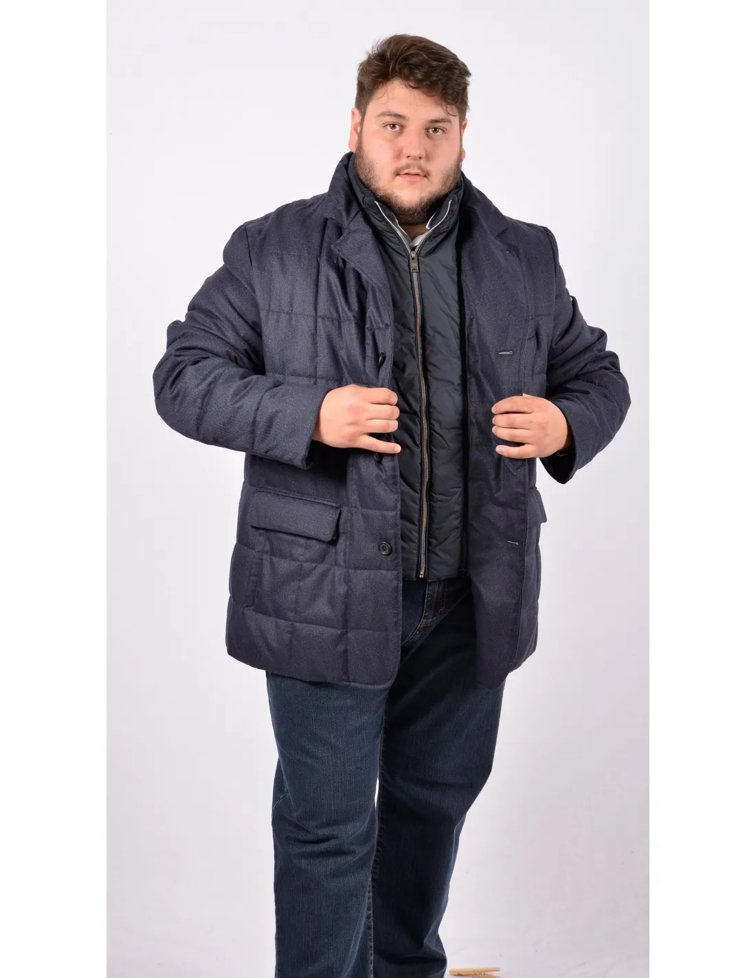 Giacca imbottita Mod Padova JPT Microma Blu A/I