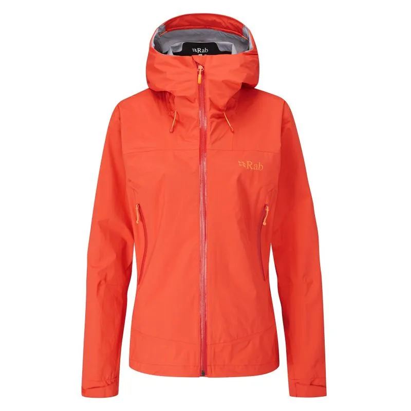 Giacca impermeabile Rab Downpour Plus 2.0 (Grapefruit) donna