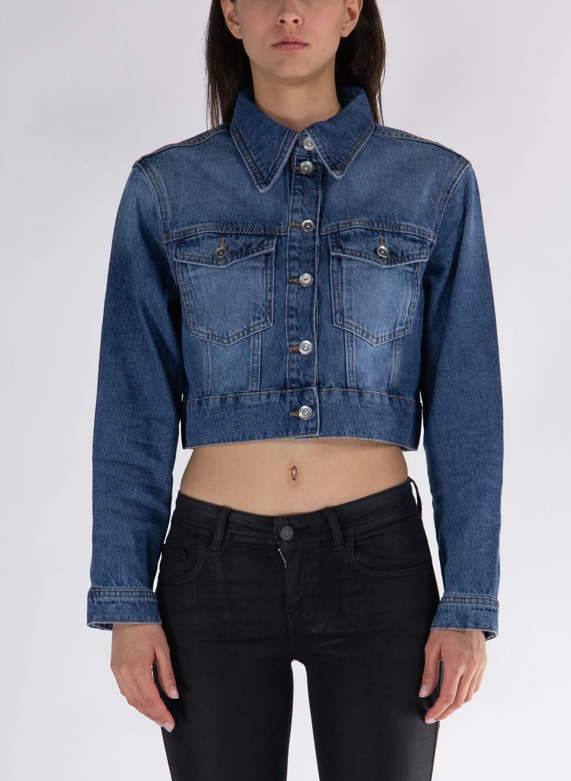 giacca in denim heather
