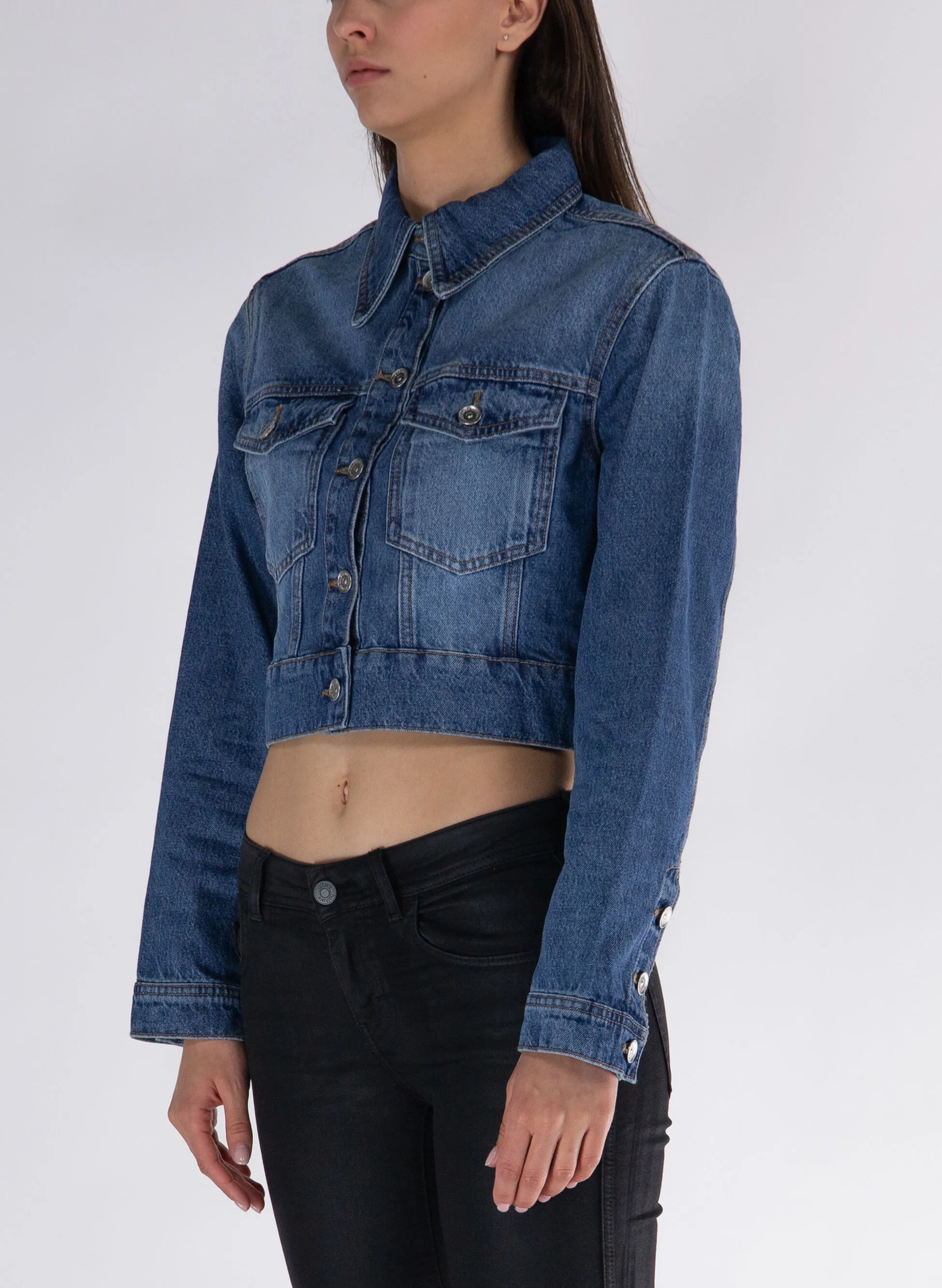giacca in denim heather