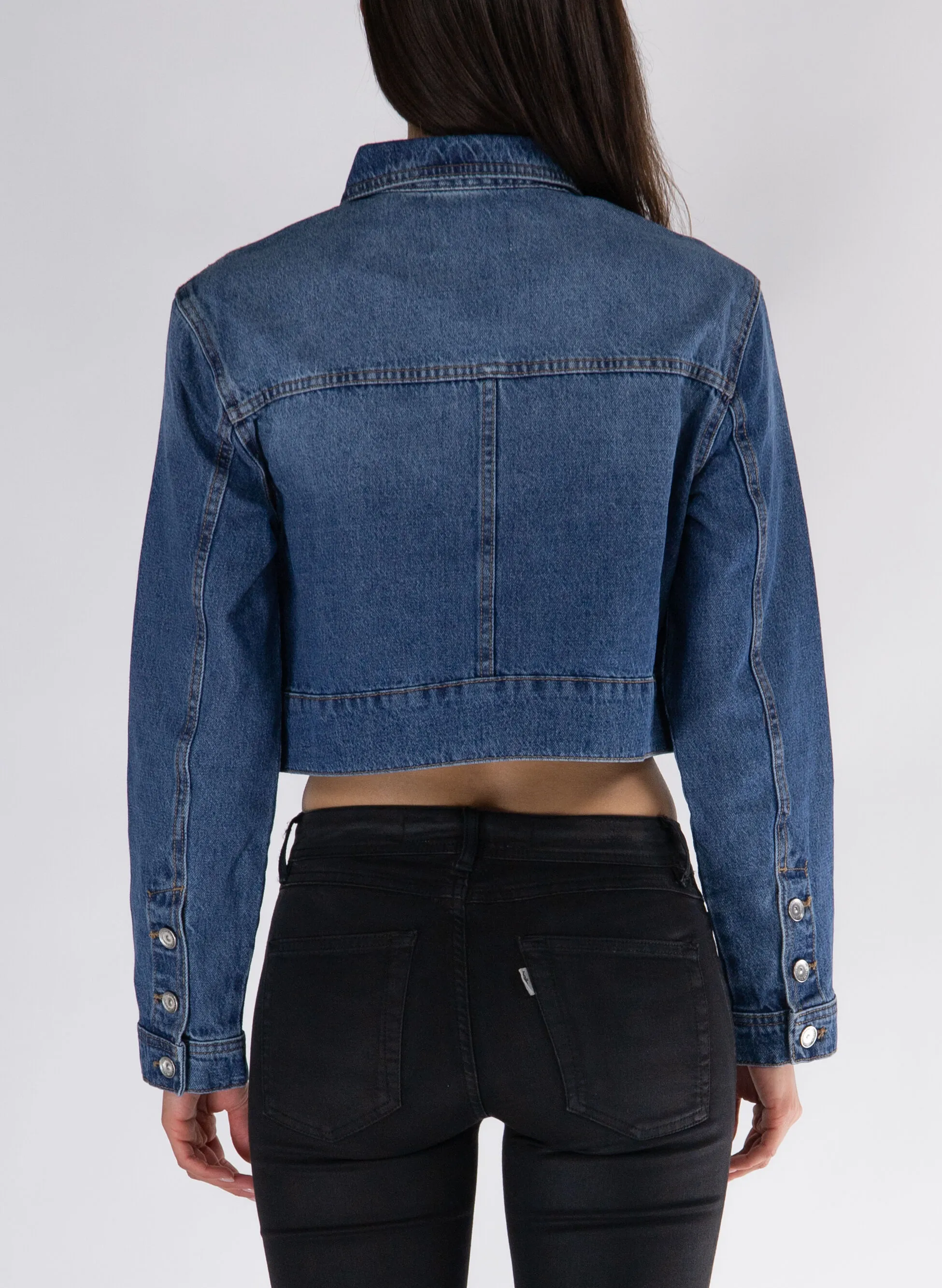 giacca in denim heather
