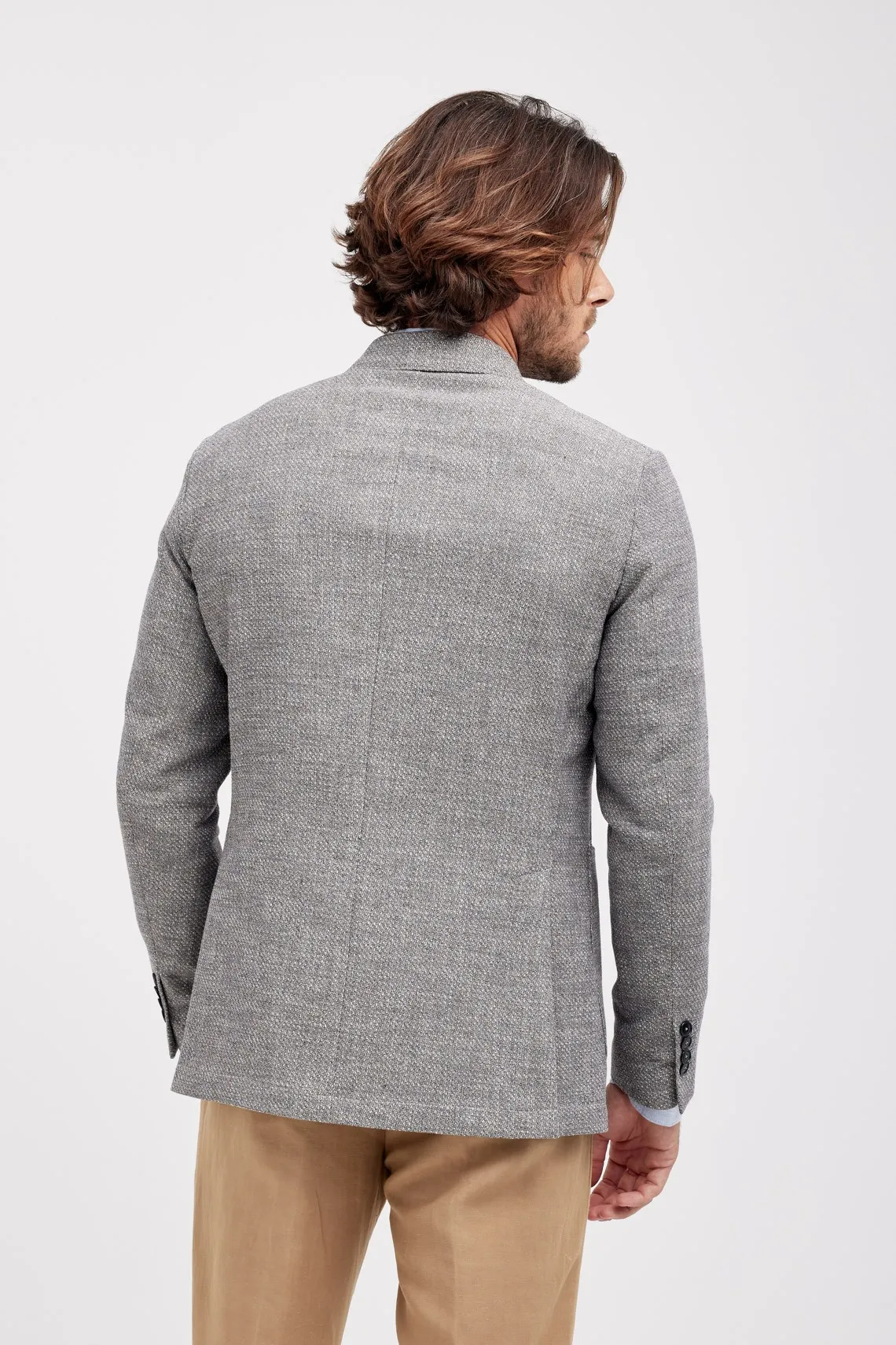 GIACCA IN MICRO FANTASIA GRIGIO