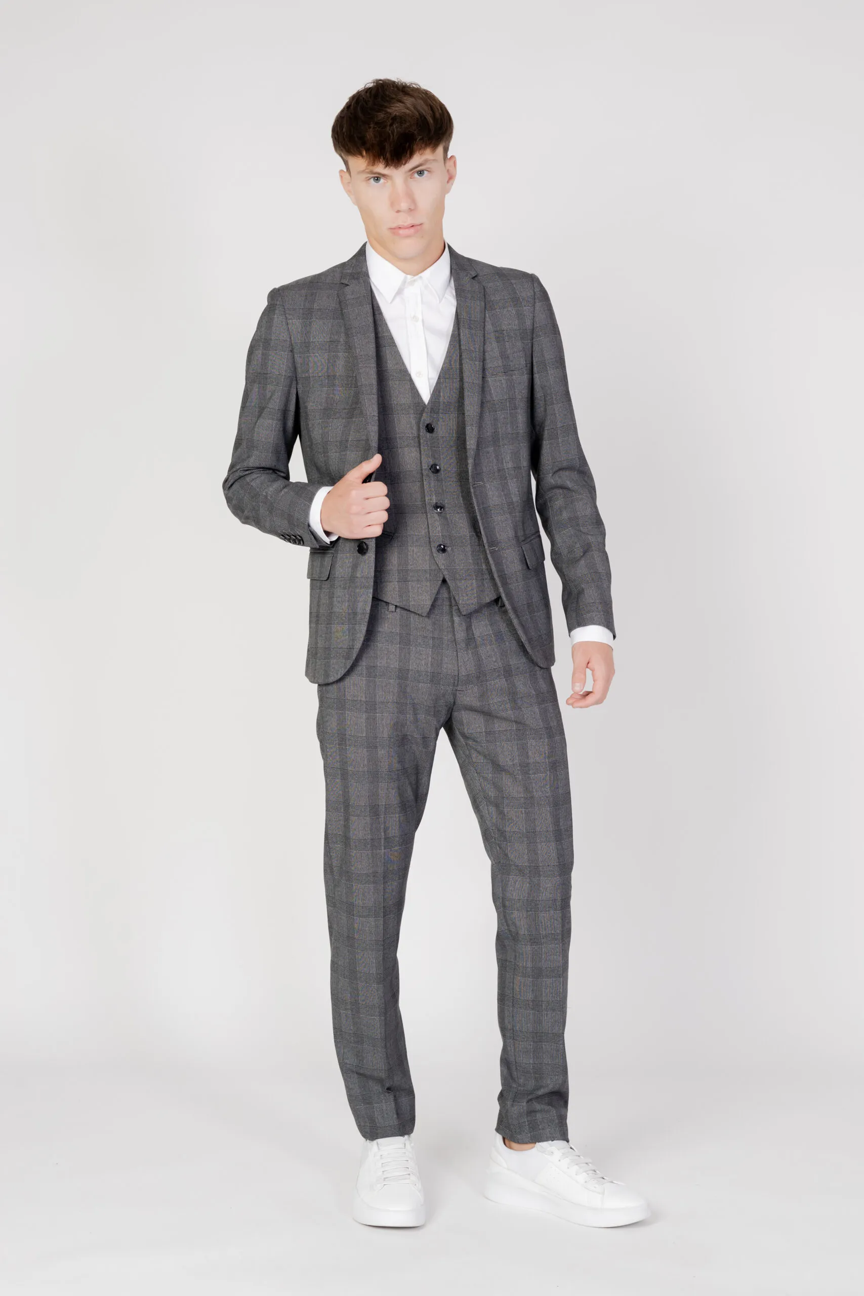Gilet da completo Antony Morato slim fit in tessuto misto Nero