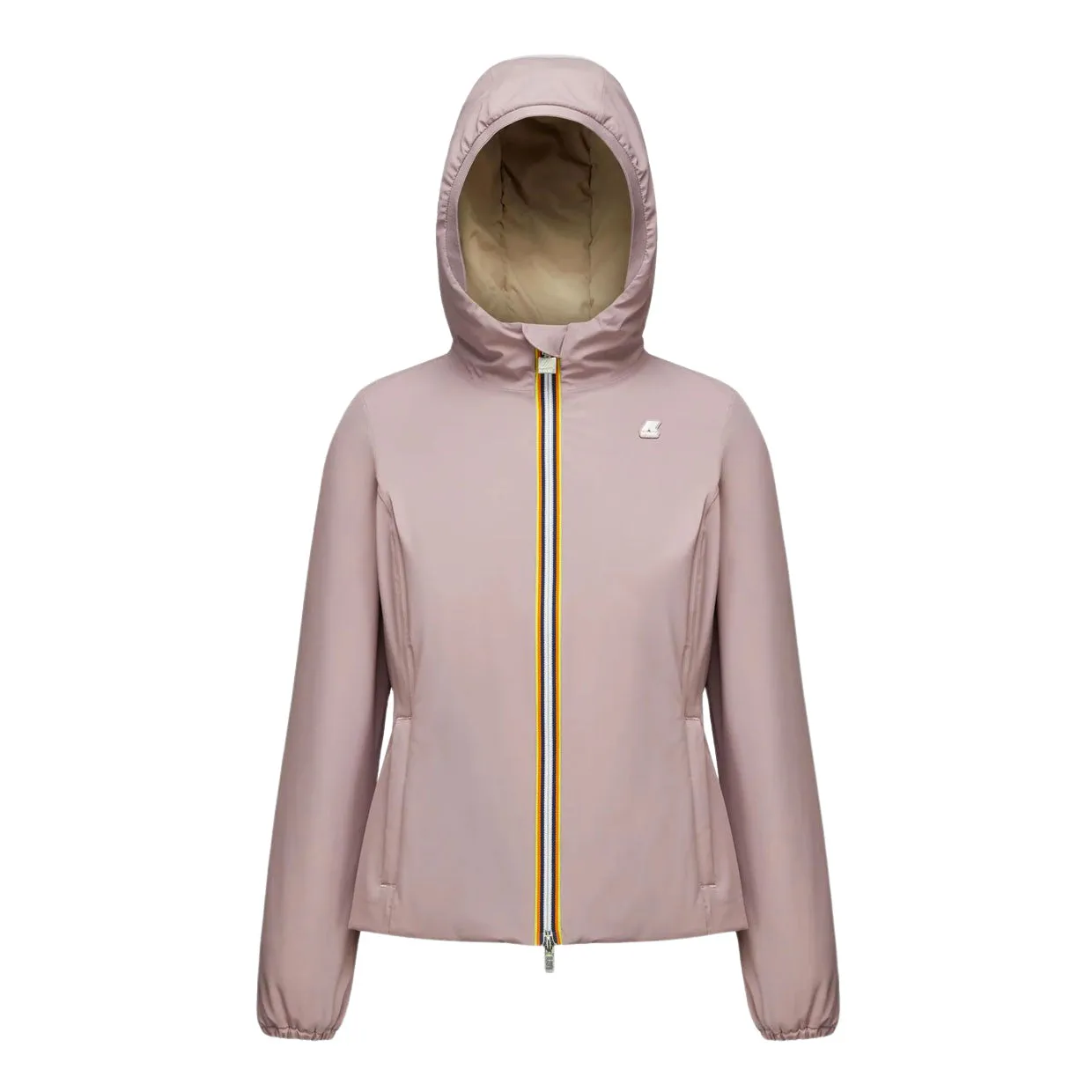 Giubbino Donna K-Way Reversibile Lily Warm Rosa Chiaro / Beige