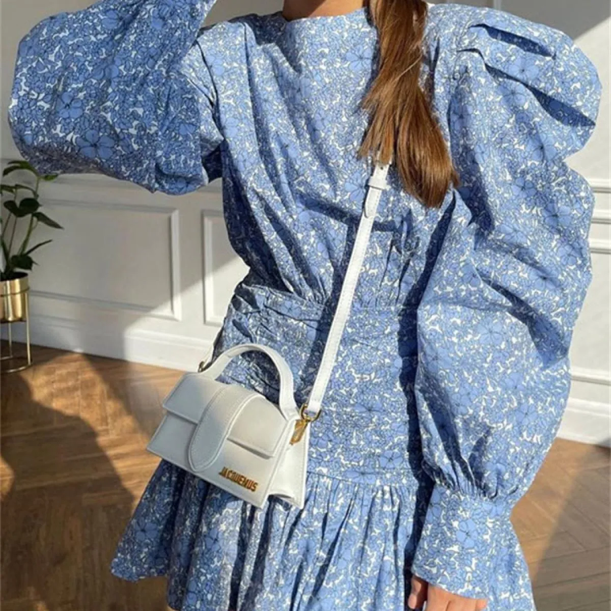 Gonne a pieghe a maniche lunghe stampate casual per le donne Patchwork Elegante abito da festa a pieghe Slim Y2k Mini Dr