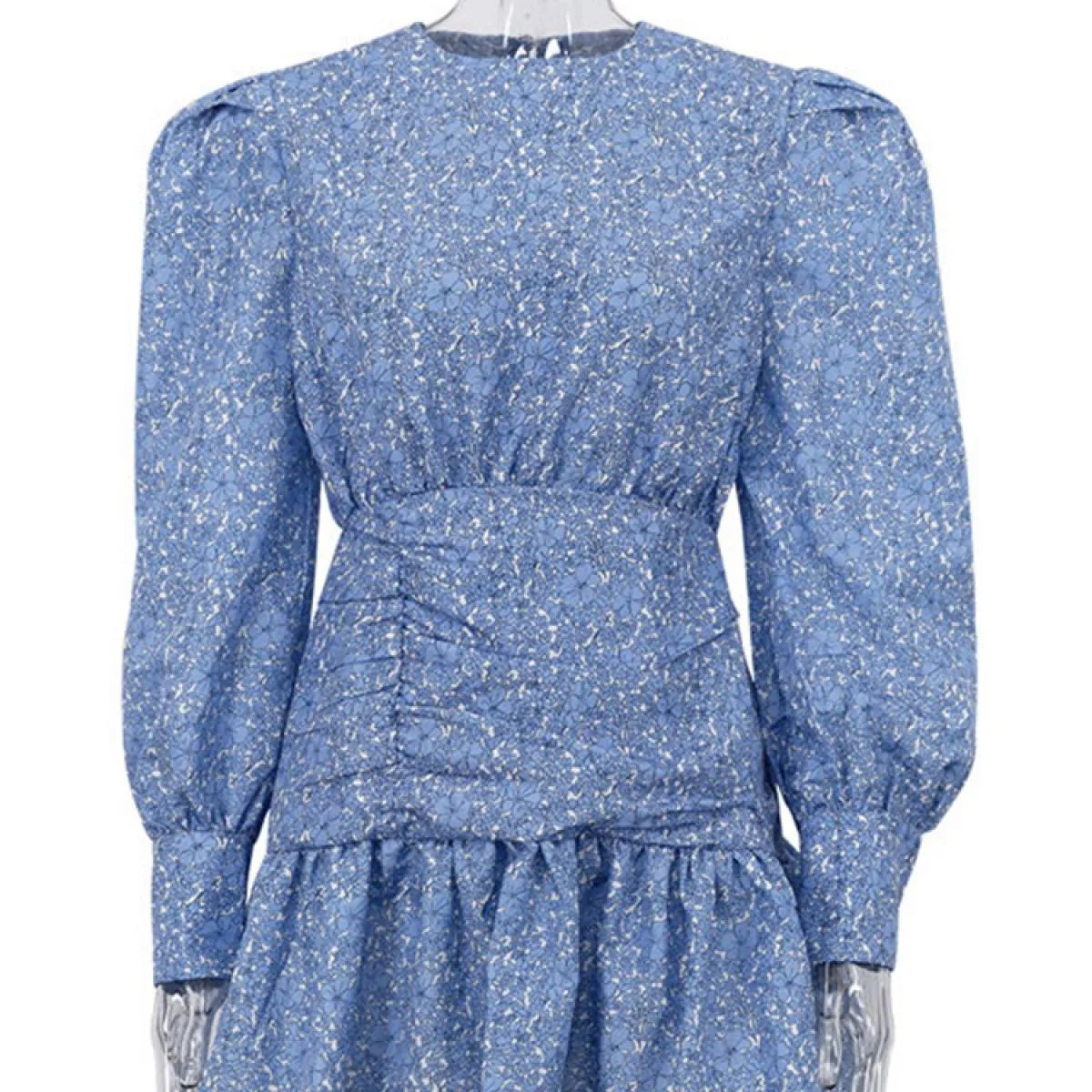 Gonne a pieghe a maniche lunghe stampate casual per le donne Patchwork Elegante abito da festa a pieghe Slim Y2k Mini Dr
