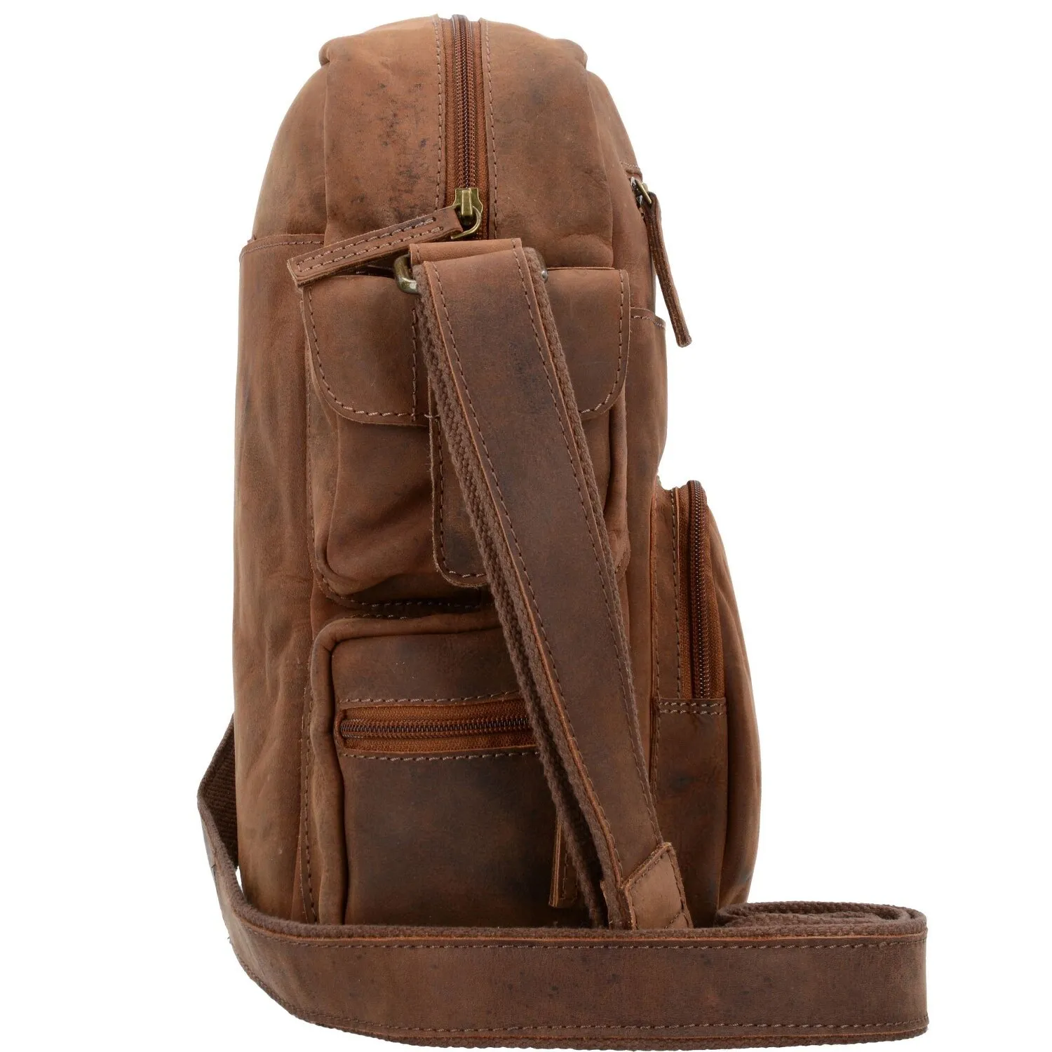 Greenland Nature Montenegro borsa a tracolla in pelle 33 cm scomparto per laptop