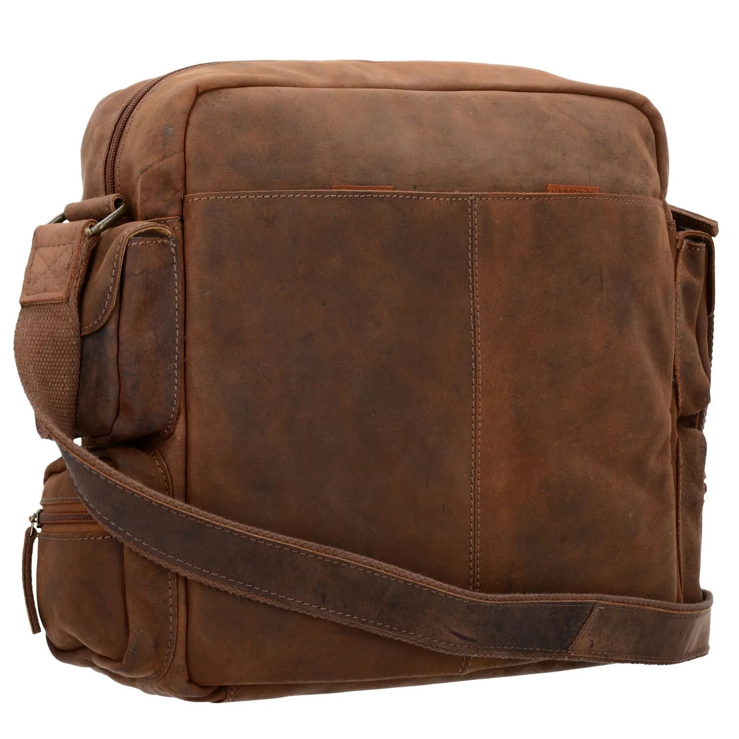 Greenland Nature Montenegro borsa a tracolla in pelle 33 cm scomparto per laptop