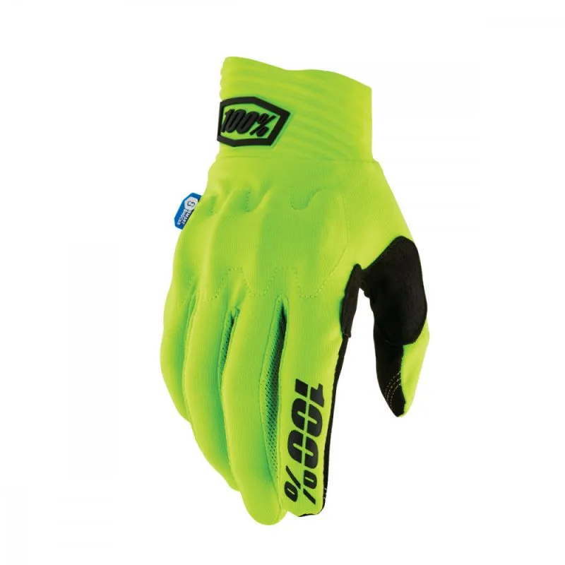 Guanti MTB 100% Bike COGNITO SMART SHOCK (giallo fluo)