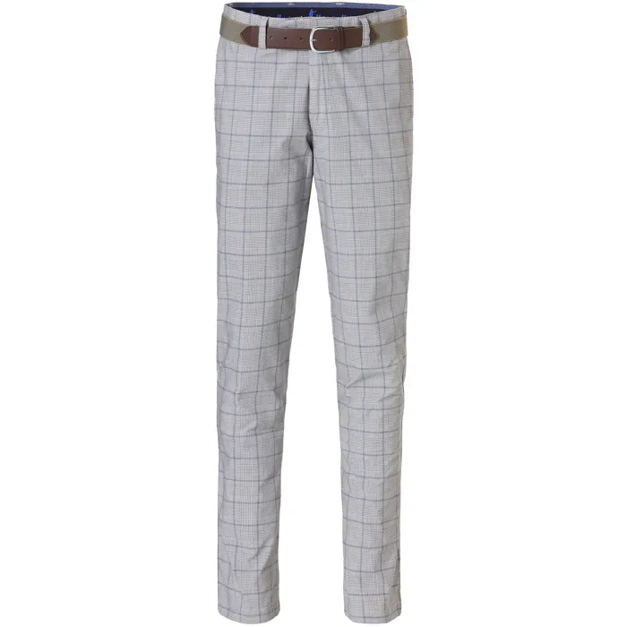 Henk ter Horst moda chino a quadri Grigio chiaro