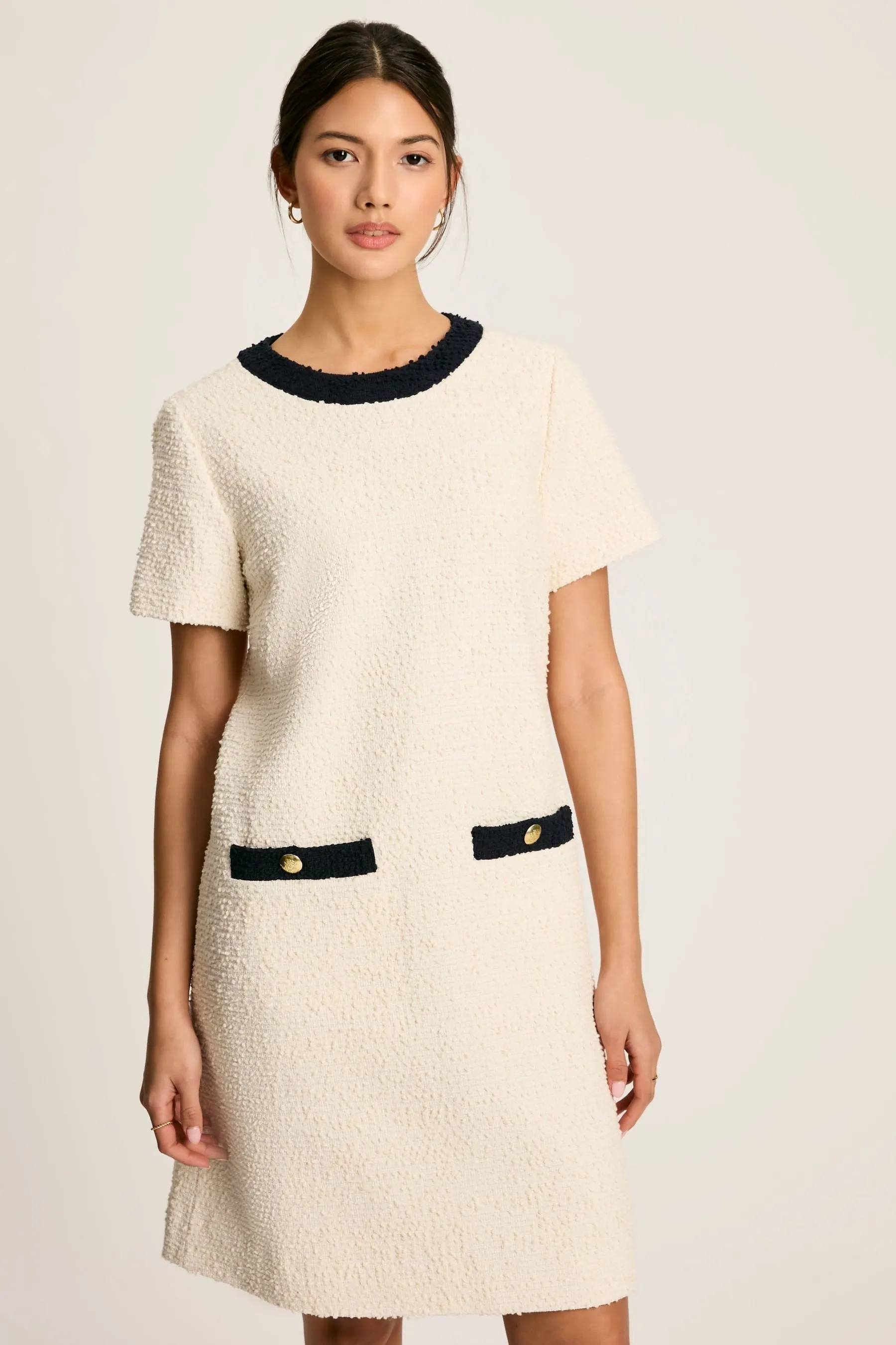 Joules - Celeste - Abito corto in bouclé