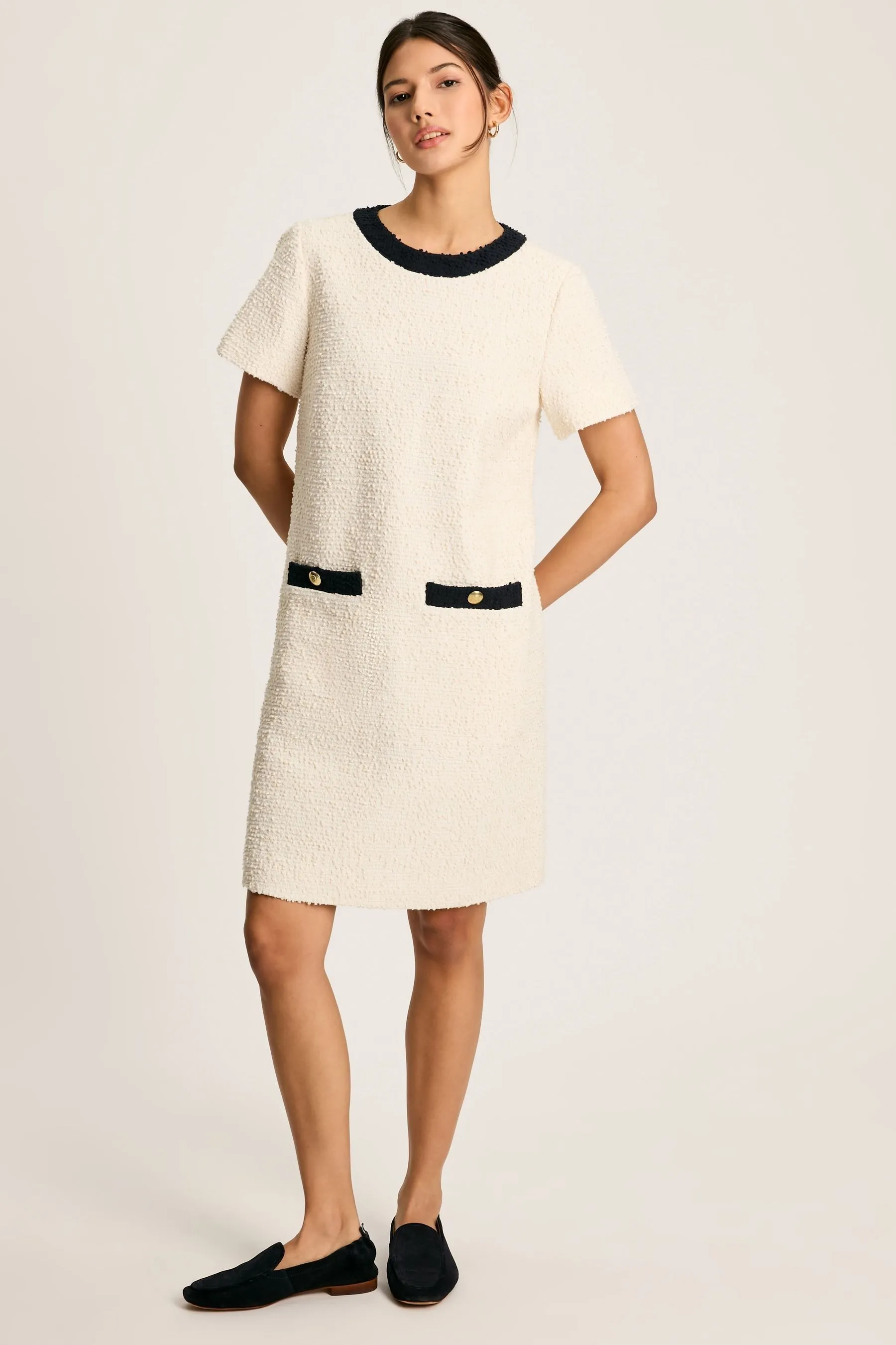 Joules - Celeste - Abito corto in bouclé