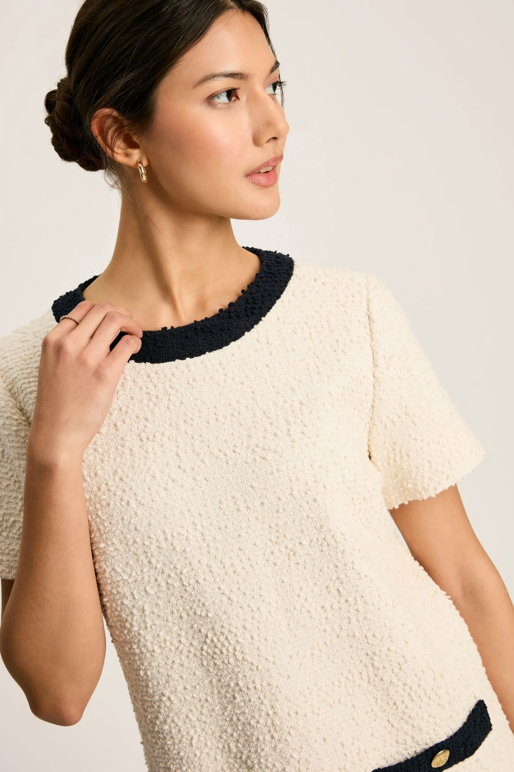 Joules - Celeste - Abito corto in bouclé