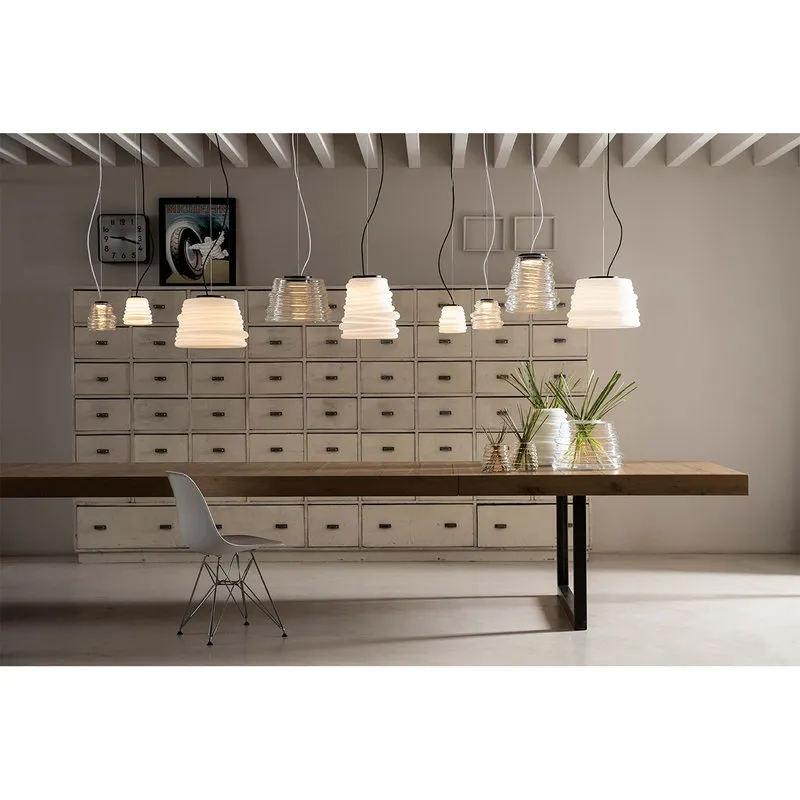 KARMAN Lampada a sospensione BIBENDUM grande, bianco